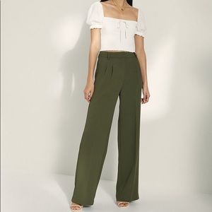 Dark Green Sold Out Aritzia Effortless Pant